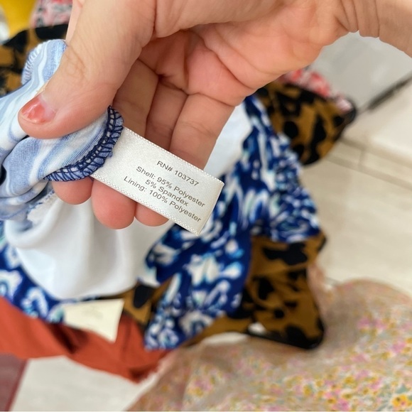 Boston Proper Blue White Tank Jumpsuit Jumper Playsuit Size 10 - Picture 13 of 13